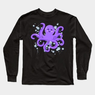 I really Like octopus Cute animals Funny octopus cute baby outfit Cute Little octopi Long Sleeve T-Shirt